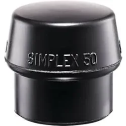 Schonhammerkopf SIMPLEX Kopf-Ø 40mm Gum.schwarz mittelh.HALDER