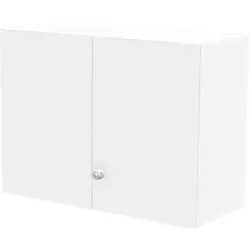Schäfer Shop Genius Aufsatzschrank TETRIS WALL, 2 Ordnerhöhen, Türanschlag rechts, B 1000 x T 440 x H 740 mm, weiss