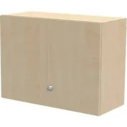 Schäfer Shop Genius Aufsatzschrank TETRIS WALL, 2 Ordnerhöhen, Türanschlag rechts, B 1000 x T 440 x H 740 mm, Ahorn-Dekor