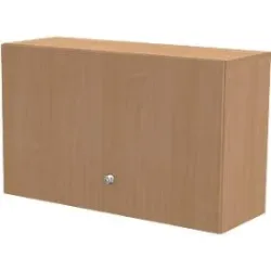 Schäfer Shop Genius Aufsatzschrank TETRIS WALL, 2 Ordnerhöhen, Türanschlag rechts, B 1200 x T 440 x H 740 mm, Buche-Dekor