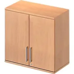 Schäfer Shop Genius Aufsatzschrank TETRIS WOOD, 2 OH, B 800 mm, abschliessbar, Buche-Dekor