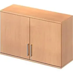 Schäfer Shop Genius Aufsatzschrank TETRIS WOOD, 2 OH, B 1200 mm, abschliessbar, Buche-Dekor