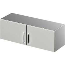 Schäfer Shop Genius Aufsatzschrank TETRIS SOLID, Stahlkorpus, 1 OH, B 1200  mm, lichtgrau/weissalu