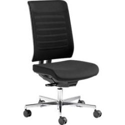 Schäfer Shop Genius Bürostuhl SSI PROLINE PREMIUM S2+, teilautomatische 3D-Synchronmechanik, ohne Armlehnen, Netz-Rückenlehne, schwarz/alusilber