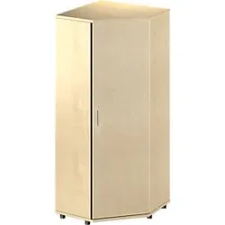 Schäfer Shop Genius Eckschrank TETRIS WOOD, 5 OH, B 800 x H 1910 mm, Höhe inkl. Gleiter, Ahorn-Dekor