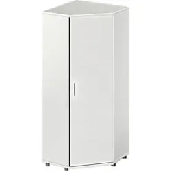 Schäfer Shop Genius Eckschrank TETRIS WOOD, 5 OH, B 800 x H 1910 mm, Höhe inkl. Gleiter, lichtgrau