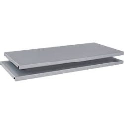 Schäfer Shop Genius Fachböden TETRIS SOLID, für Flügelschränke, aus Stahl, B800 mm, weissalu, 2 Stück