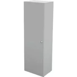 Schäfer Shop Genius Flügeltürenschrank TETRIS WALL, 5 Ordnerhöhen, Türanschlag links, B 600 x T 440 x H 1880 mm, lichtgrau