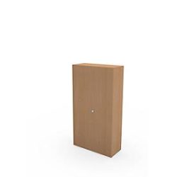 Schäfer Shop Genius Flügeltürenschrank TETRIS WALL, 5 Ordnerhöhen, Türanschlag rechts, B 1000 x T 440 x H 1880 mm, Buche-Dekor