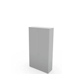 Schäfer Shop Genius Flügeltürenschrank TETRIS WALL, 6 Ordnerhöhen, Türanschlag rechts, B 1200 x T 440 x H 2250 mm, lichtgrau