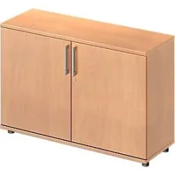 Schäfer Shop Genius Flügeltürenschrank TETRIS WOOD, 2 OH, Höhe inkl. Gleiter, B 1200 mm, Buche-Dekor