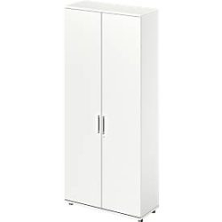 Schäfer Shop Genius Flügeltürenschrank TETRIS WOOD, 6 OH, Höhe inkl. Gleiter, B 1000 mm, weiss