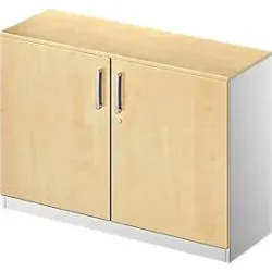 Schäfer Shop Genius Flügeltürenschrank TETRIS SOLID, 2 OH, B 1200 mm, abschliessbar, mit Abdeckplatte