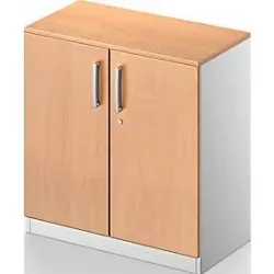 Schäfer Shop Genius Flügeltürenschrank TETRIS SOLID, 2 OH, B 800 mm, abschliessbar, mit Abdeckplatte