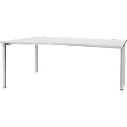 Schäfer Shop Genius Freiformschreibtisch MODENA FLEX, Ansatz links, lichtgrau