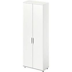 Schäfer Shop Genius Garderobenschrank TETRIS WOOD, 6 OH, H 2270 mm, Höhe inkl. Gleiter, weiss