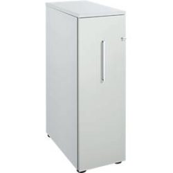 Schäfer Shop Genius Hochcontainer, B 435 x T 800 x H 1296 mm, weissalu/lichtgrau
