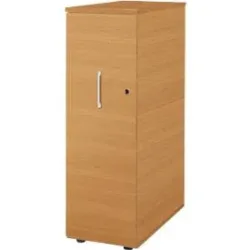 Schäfer Shop Genius Hochcontainer TETRIS WOOD, 3 Schübe + 1 Utensilienauszug, B 424 x T 803 x H 1296 mm, Buche