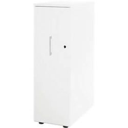 Schäfer Shop Genius Hochcontainer TETRIS WOOD, 3 Schübe + 1 Utensilienauszug, B 424 x T 803 x H 1296 mm, weiss