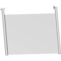 Schäfer Shop Genius Rückseitenblende, für Schreibtisch B 800 mm, H 466 mm, weissaluminium