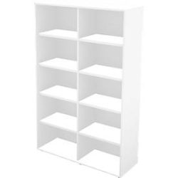 Schäfer Shop Genius Regal TETRIS WALL, 5 Ordnerhöhen, B 1000 x T 420 x H 1880 mm, weiss