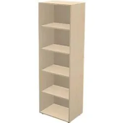 Schäfer Shop Genius Regal TETRIS WALL, 5 Ordnerhöhen, B 600 x T 420 x H 1880 mm, Ahorn-Dekor