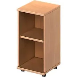 Schäfer Shop Genius Regal TETRIS WOOD, 2 OH, Höhe inkl. Gleiter, B 400 mm, Buche-Dekor