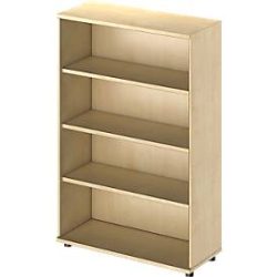 Schäfer Shop Genius Regal TETRIS WOOD, 4 OH, Höhe inkl. Gleiter, B 1000 mm, Ahorn-Dekor
