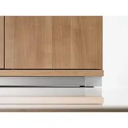 Schäfer Shop Genius Stahlsockel TETRIS WOOD, zurückgesetzt, für Querrollladenschränke B 1000 mm