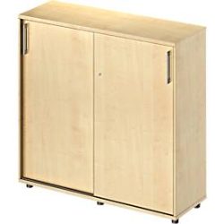 Schäfer Shop Genius Schiebetürenschrank TETRIS WOOD, 3 OH, B 1200 mm, Höhe inkl. Gleiter, Ahorn-Dekor