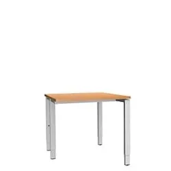 Schäfer Shop Genius Schreibtisch MODENA FLEX, 4-Fuss-Rechteckrohr, einseitig, B 800 mm, Buche