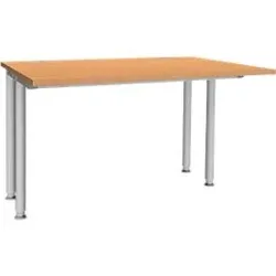 Schäfer Shop Genius Schreibtisch MODENA FLEX, Breite 1200 mm, beidseitig verkürzt, Buche