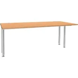 Schäfer Shop Genius Schreibtisch MODENA FLEX, Breite 1800 mm, beidseitig verkürzt, Buche