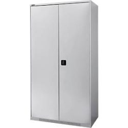 Schäfer Shop Genius Schwerlastschrank FS, Stahlblech, B 1055 x T 520 x H 1950 mm, 5 OH, weissalu, bis 1000 kg