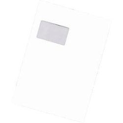 Schäfer Shop Genius Versandtaschen, Fenster, haftklebend, 90 g/m², DIN C5, 500 Stück, offset-weiss