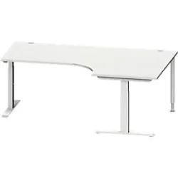 Schäfer Shop Genius Winkelschreibtisch MODENA FLEX 90°, T-Fuss-Rechteckrohr, B 2000 mm, Ansatz rechts,