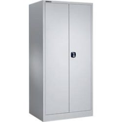 Schäfer Shop Select Materialschrank MSI 2609, Belastb. 50 kg je Boden, H 1935 mm, weissaluminium/weissaluminium