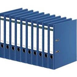 Schäfer Shop Select Ordner, DIN A4, Rückenbreite 50 mm, 10 Stück, blau