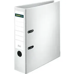 Schäfer Shop Select Ordner, DIN A4, Rückenbreite 80 mm, Polypropylen und Recyclingpapier, weiss