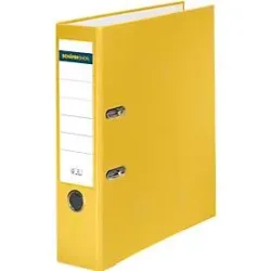 Schäfer Shop Select Ordner, DIN A4, Rückenbreite 80 mm, Polypropylen und Recyclingpapier, gelb