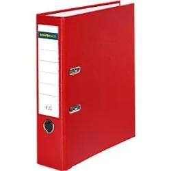 Schäfer Shop Select Ordner, DIN A4, Rückenbreite 80 mm, Polypropylen und Recyclingpapier, rot