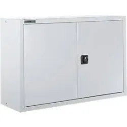 Schäfer Shop Select Aufsatzschrank MS 8412i, B 1200 x T 400 x H 800 mm, 1 Boden, Stahl, weissaluminium RAL 9006/weissaluminium RAL 9006