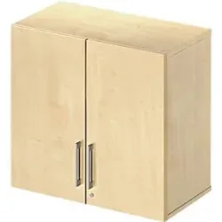 Schäfer Shop Select Aufsatzschrank LOGIN, 2 Ordnerhöhen, Griffe unten, B 800 x T 420 x H 726 mm, Ahorn Dekor/Ahorn