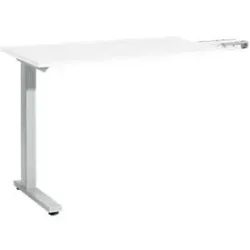 Schäfer Shop Select Anbautisch Start Off, f. T-Fuss, rechteckig, B 1000 x T 600 x H 735 mm, weiss