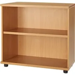 Schäfer Shop Select Anstellregal, aus Holz, 2 Fachböden, B 800 mm x T 421 x H 750 mm, Buche