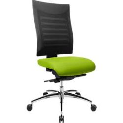 Schäfer Shop Select Bürostuhl SSI PROLINE S3+, Synchronmechanik, ohne Armlehnen, 3D-Netz-Rückenlehne, 3D-Sitzgelenk, apfelgrün/schwarz