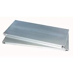 Schäfer Shop Select Fachboden, für Materialschränke mit einer Breite von 1200 mm, bis 100 kg, B 1200 x T 500 mm, verzinkter Stahl, silber