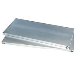 Schäfer Shop Select Fachböden, für Materialschränke ohne Mitteltrennwand & mit B 950 mm, bis 50 kg, B 950 x T 500 mm, verzinkter Stahl, silber