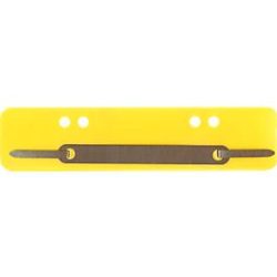 Schäfer Shop Select Heftstreifen, PP, gelb, DIN A5, Metall-Deckleiste