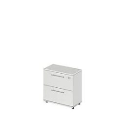 Schäfer Shop Select HR-Schrank Start Off, 2 OH, abschliessbar, B 800 x T 420 x H 744 mm, Holz, lichtgrau/lichtgrau